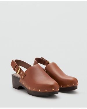 Mango Heeled Clogs - Brown