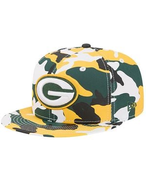 KTZ Gold/green Bay Packers 59fifty Fitted Hat - Metallic