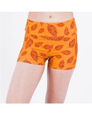 Calypsa Plus Size Swim Shorts - Orange