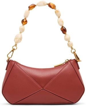 Steve Madden Danza Beaded Small Shoulder Handbag - Red