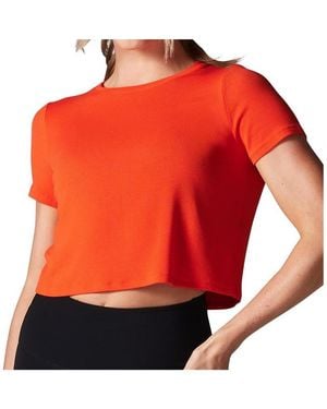 Tavi Ribbed Tee - Red