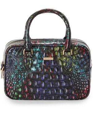 Brahmin Mara Small Leather Melbourne Satchel Bag - Black