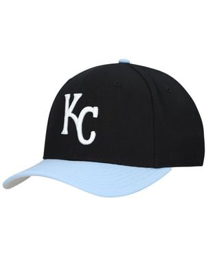 Mitchell & Ness And Kansas City Royals Basic Coop Pro Adjustable Hat - Black