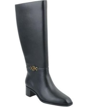Giani Bernini Shayyla Block Heel Knee High Boots Regular Wide Calf Created For Macys - Black