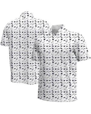 Under Armour Navy Midshipmen Gameday Armourfuse Classic-fit Short-sleeve Polo Shirt - White
