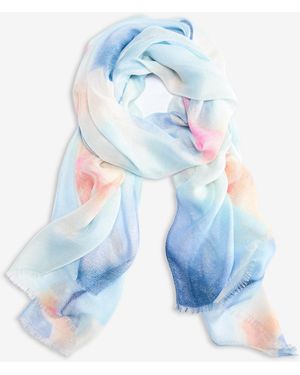 INC International Concepts Watercolor Mia Floral Oblong Scarf - Blue