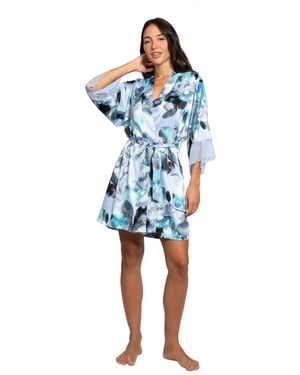 Linea Donatella Floral Wrapper - Blue