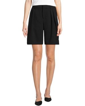 Lands' End Creaseless High Rise 8" Shorts - Black
