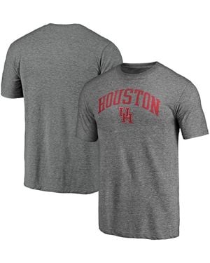 Fanatics Mto Label Houston Cougars Arched City Tri-blend T-shirt - Gray
