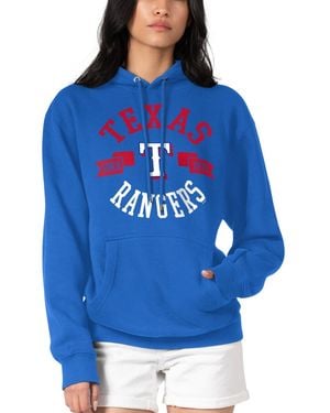 G-III 4Her by Carl Banks Texas Rangers City Graphic Pullover Hoodie - Blue