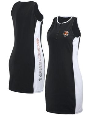 WEAR by Erin Andrews Black Cincinnati Bengals Bodyframing Tank Dress