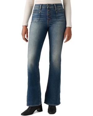 Levi's 726 Patch Pocket High Rise Slim Fit Flare Jeans - Blue