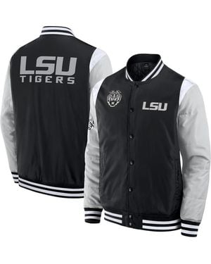 Fanatics Lsu Tigers Elementsâ Elite Full-snap Jacket - Black