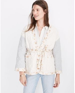 MW Madewell X The New Denim Project&Reg; Patchwork Wrap Jacket - White