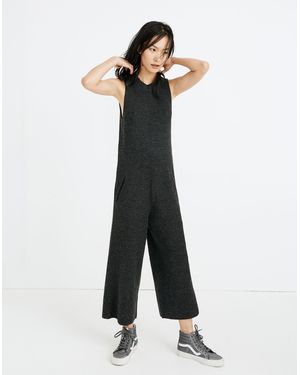 MW Wide-Leg Sweater-Jumpsuit - White