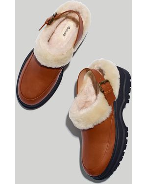 MW The Shearling Sigrid Slingback Mule - Natural