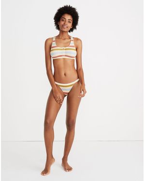 MW Waffle Knit Jayna Bralette - White