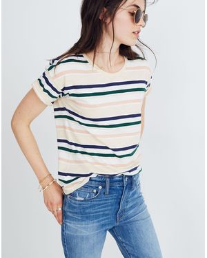 MW Whisper Cotton Crewneck Tee - Blue