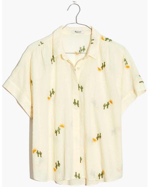 MW Cactus Embroidered Hilltop Shirt - Natural