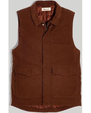 MW Waxed Canvas Vest - Brown