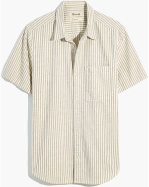 MW Hemp-Cotton Easy Short-Sleeve Shirt - White