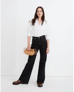 MW Baggy Flare Jeans - White