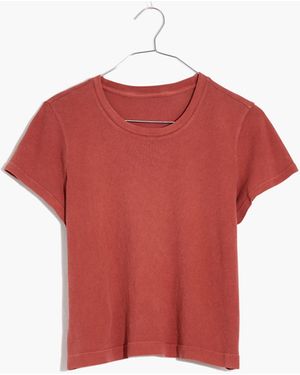 MW Rivet &Amp; Thread Vintage Shrunken Crop Tee - Red