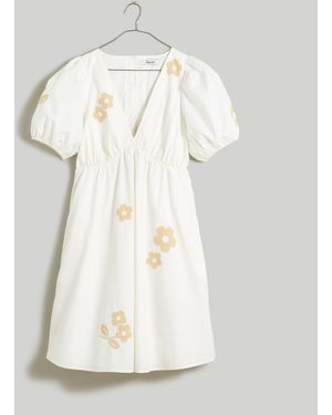 MW Annamarie Embroidered Mini Dress - Natural