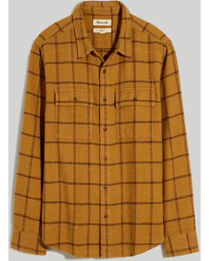 MW Slub Flannel Easy Long-Sleeve Shirt - Blue