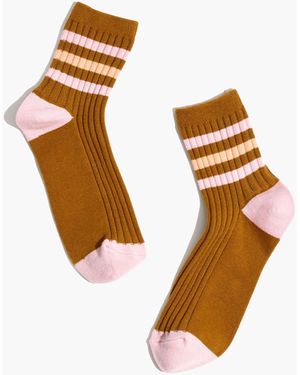 MW Ribbed Athletic Tube Socks - White