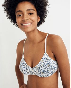 MW Cotton-Modal&Reg; Mila Padded Bralette - Blue