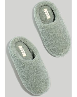 MW Sherpa Scuff Slippers - Green
