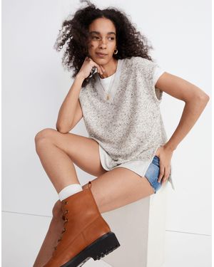 MW Marled V-Neck Tunic Vest - Grey