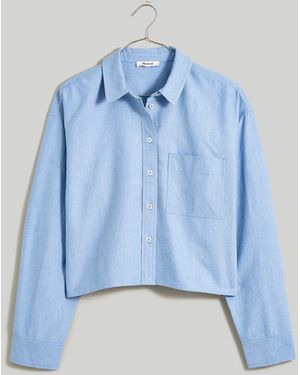 MW The Signature Oxford Crop Shirt - Blue