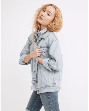 MW The Oversized Trucker Jean Jacket - White