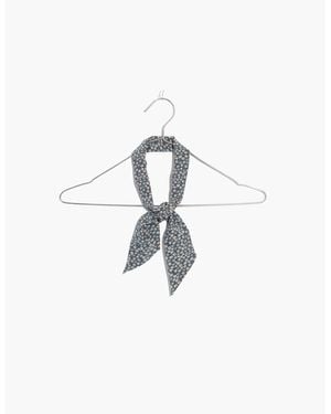MW Silk Skinny Bandana - White