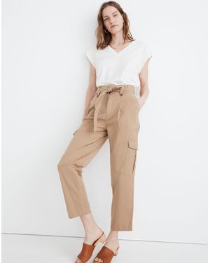 MW Cargo Paperbag Trousers - Natural