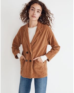 MW Knit Corduroy Redford Blazer - Brown