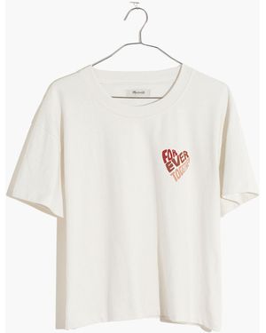 MW Forever Together Easy Crop Tee - White