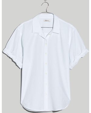 MW Cotton-Blend Slim Central Shirt - White