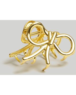 MW Bow Medium Claw Hair Clip - Metallic