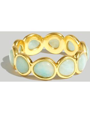MW Stone Collection Amazonite Ring - Metallic