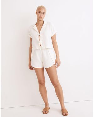 MW Lightestspun Cover-Up Shorts - White