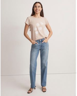 MW Paper Hearts Softfade Cotton Perfect Vintage Tee - Blue