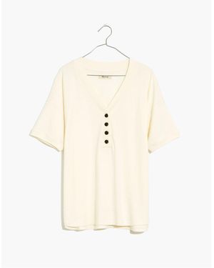 MW Relaxed Henley Tee - Natural