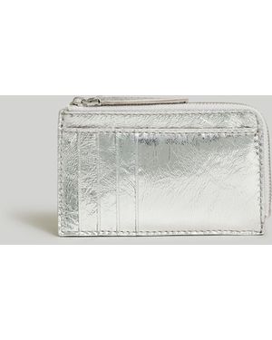 MW The Essential Zip Card Case Wallet - White