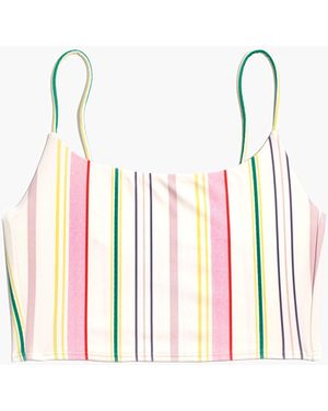 MW Madewell Second Wave Longline Bikini Top - White