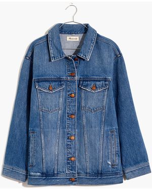MW The Oversized Trucker Jean Jacket - Blue