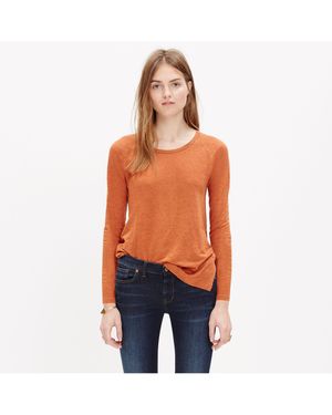 MW Modern Linen Raglan Tee - Orange