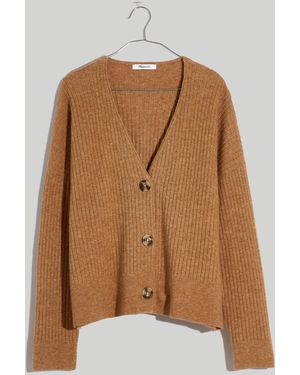 MW Plus Cameron Ribbed Cardigan Jumper - Blue
